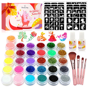Kit de tatuajes con brillos de Eleanore's Diary para diseños brillantes