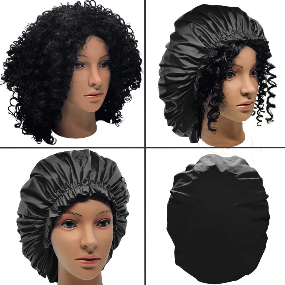 ELEBOX Gorro de ducha impermeable con forro interior protege peinados al ducharse.