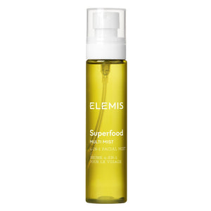 ELEMIS Superfood Multi Mist, equilibrio facial para hidratación duradera.