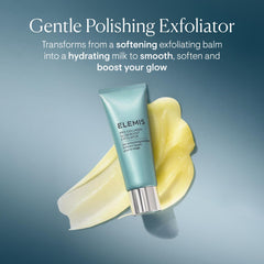 ELEMIS Pro-Collagen Glow Boost Exfoliator: bolas esfericas sostenibles pulen suavemente la piel.