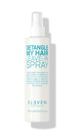 Detangle My Hair de ELEVEN AUSTRALIA: spray desenredante en botella para uso diario y cómodo.