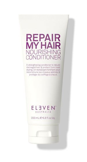 ELEVEN AUSTRALIA Repair My Hair Conditioner en botella para hidratación profunda del cabello.