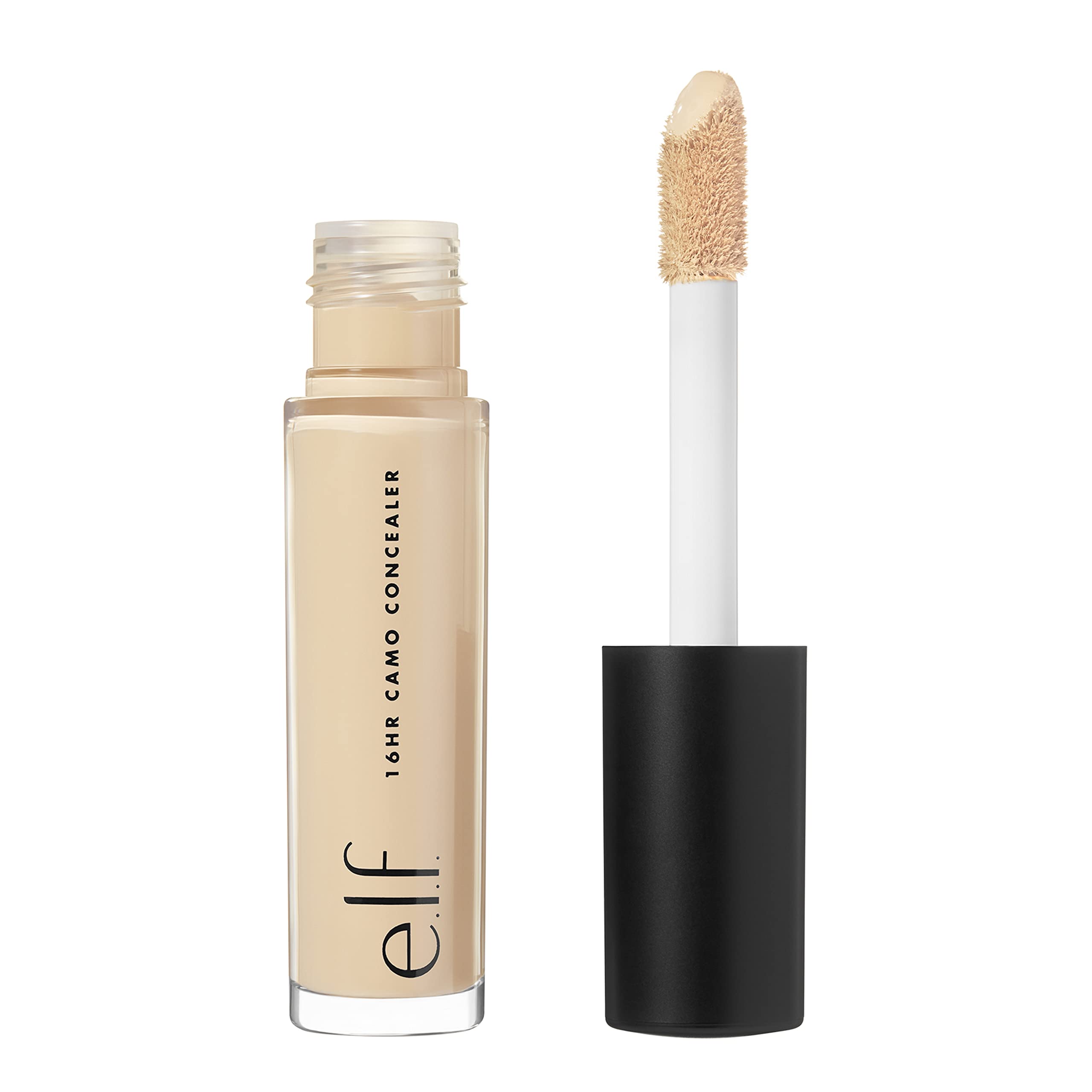 e.l.f. 16HR Camo Concealer cubre imperfecciones con cobertura total para un acabado uniforme.