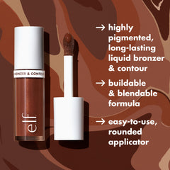 e.l.f. Camo aplica con efecto brillo natural en piel.