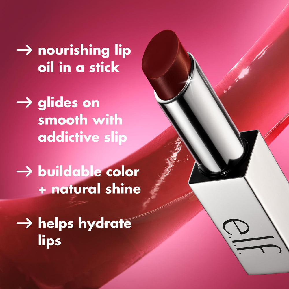 Color medio de Glow Reviver Slipstick con brillo suave para un look cotidiano.