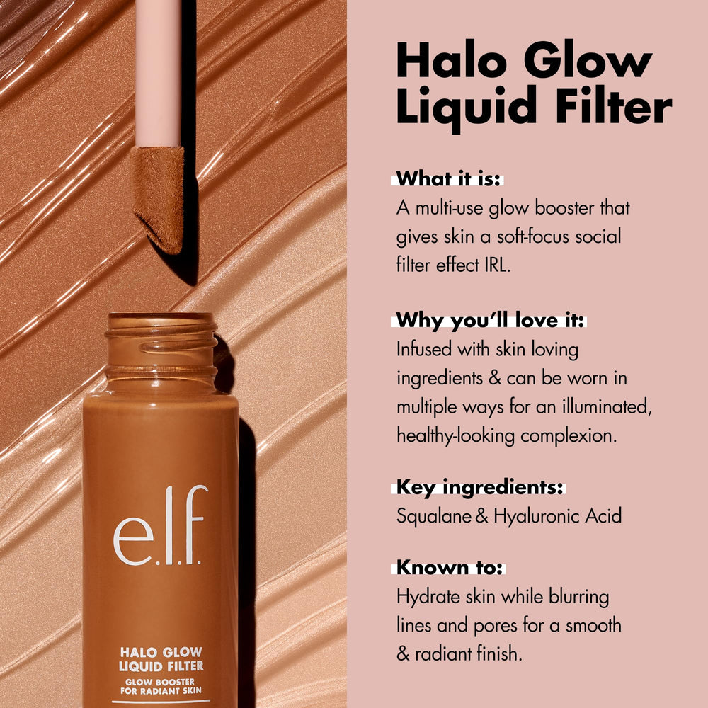 Muestra de tono Halo Glow para rostro con acabado luminoso y natural.