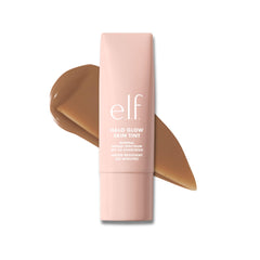 e.l.f. Halo Glow Skin Tint botella, acabado natural y ligero