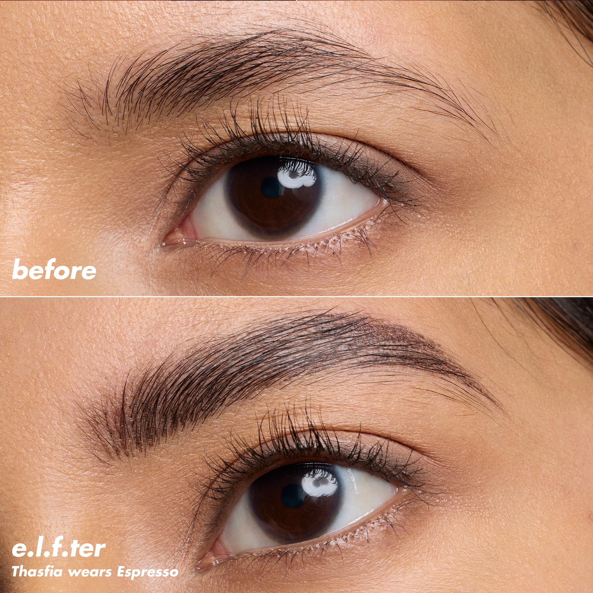 e.l.f. Holy Strokes: pigmento ligero para cejas definidas sin exceso.