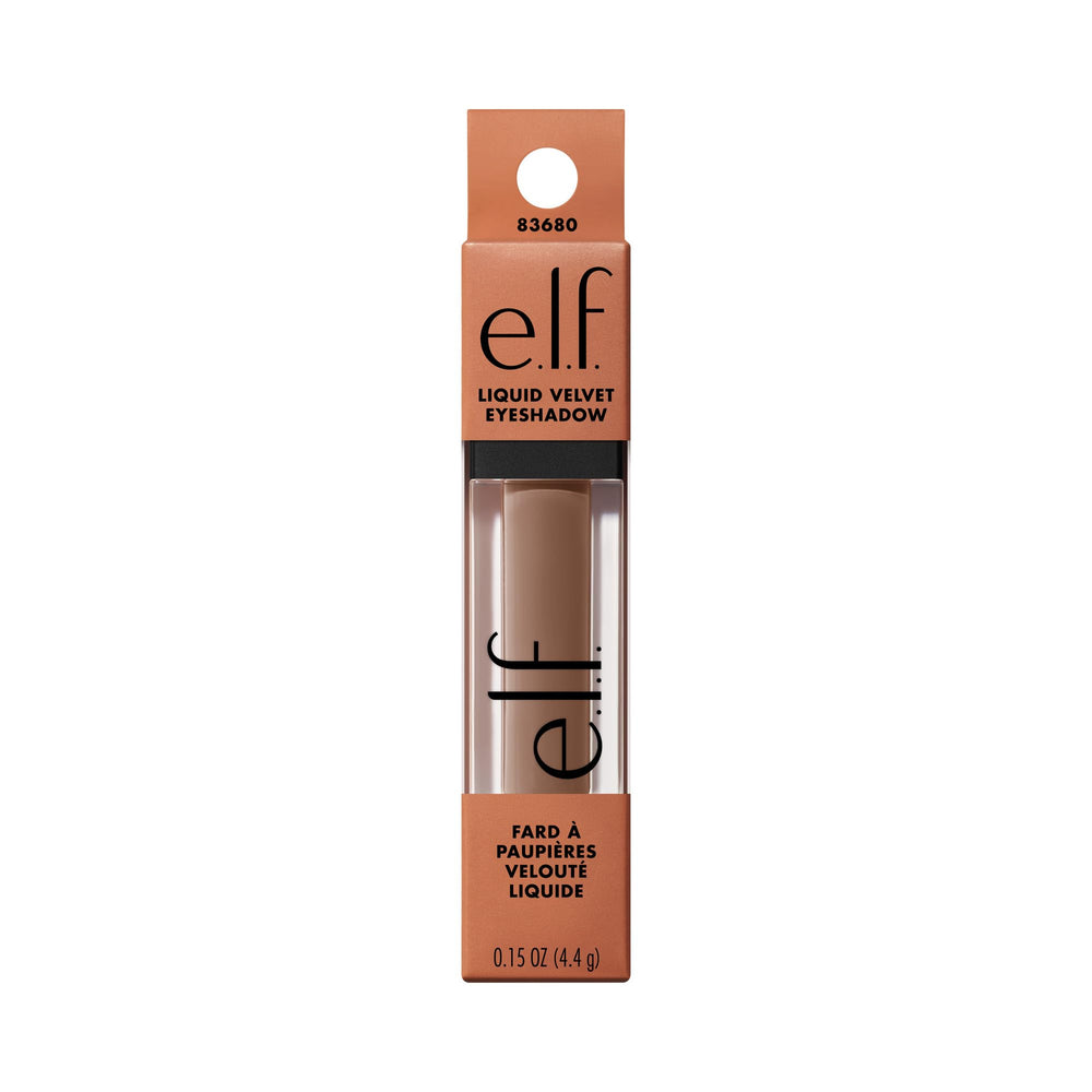 e.l.f. Liquid Velvet Ginger Snap: aplicación en párpados para un acabado mate suave y duradero.