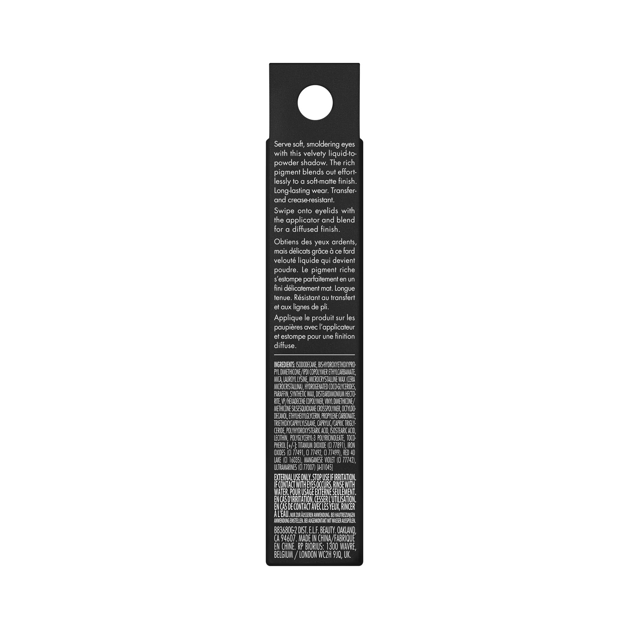 e.l.f. Liquid Velvet Ginger Snap: vegano y libre de crueldad, ideal para rutinas de belleza responsables.