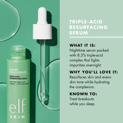 e.l.f. SKIN Blemish Breakthrough, textura sedosa al aplicar para piel más suave.