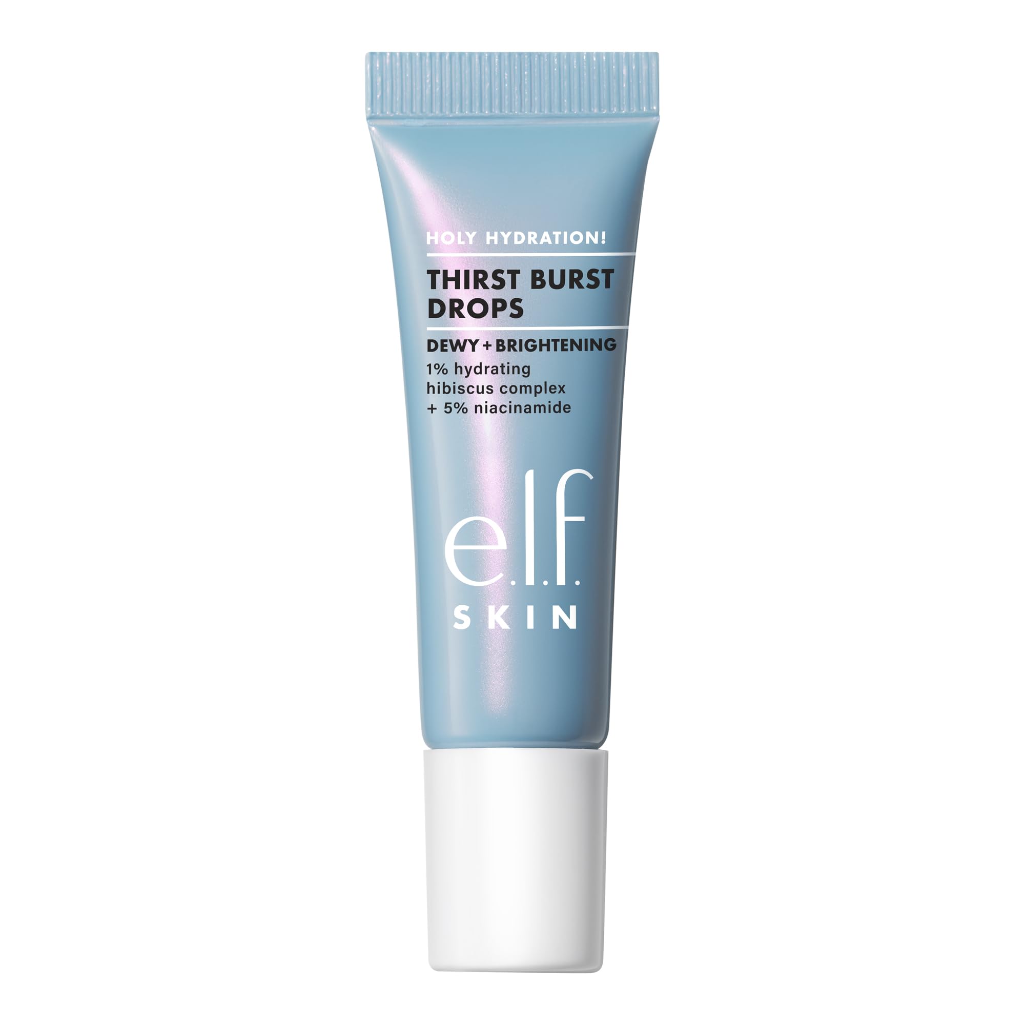 e.l.f. SKIN mini textura hidratante, primer plano que transmite brillo natural.