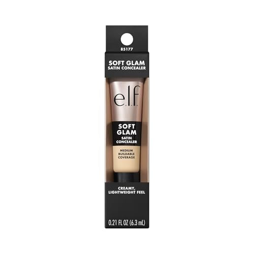 e.l.f. Soft Glam Satin Concealer formato compacto, ideal para retoques en viaje