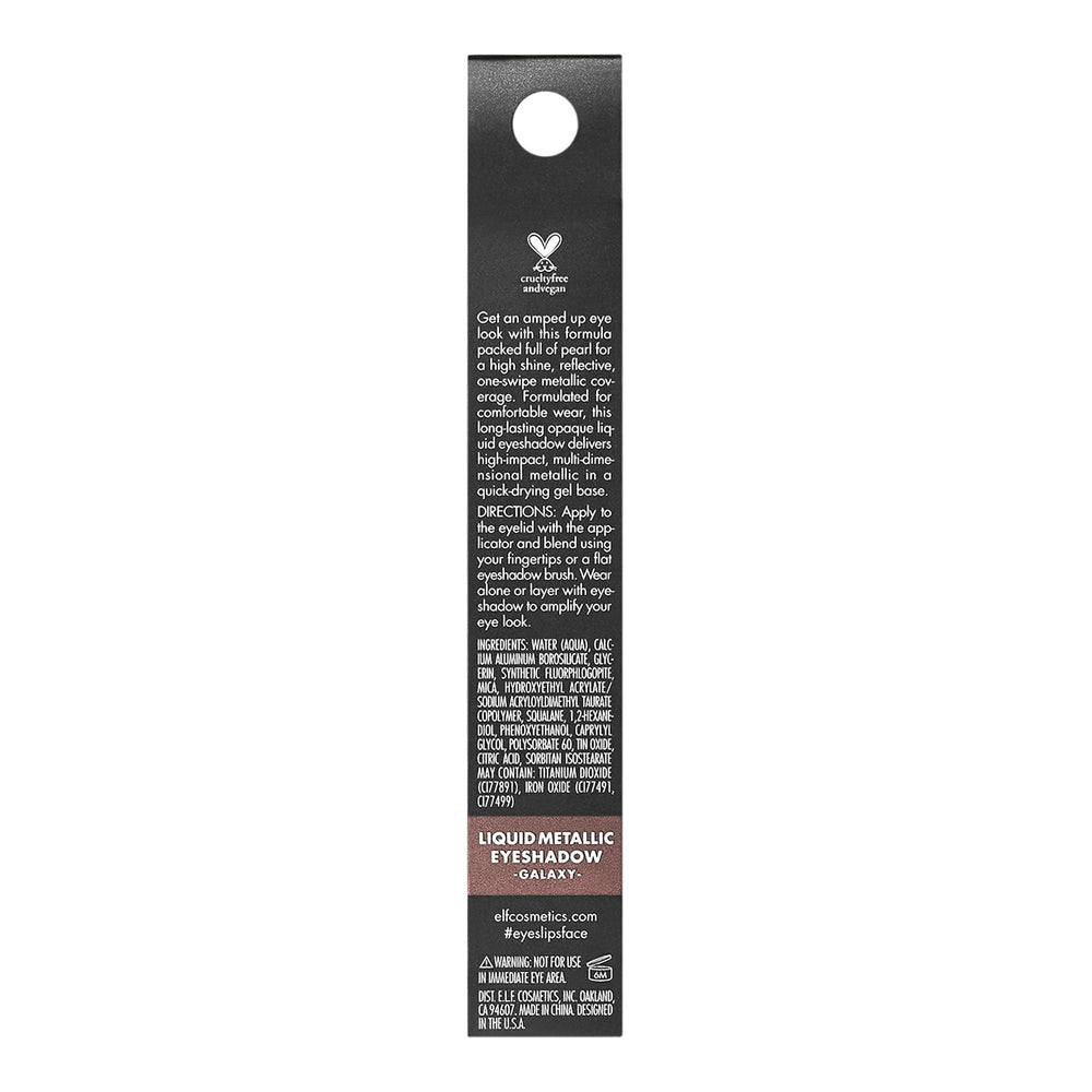 e.l.f. Liquid Metallic Eyeshadow, formato gel cómodo para capas fáciles