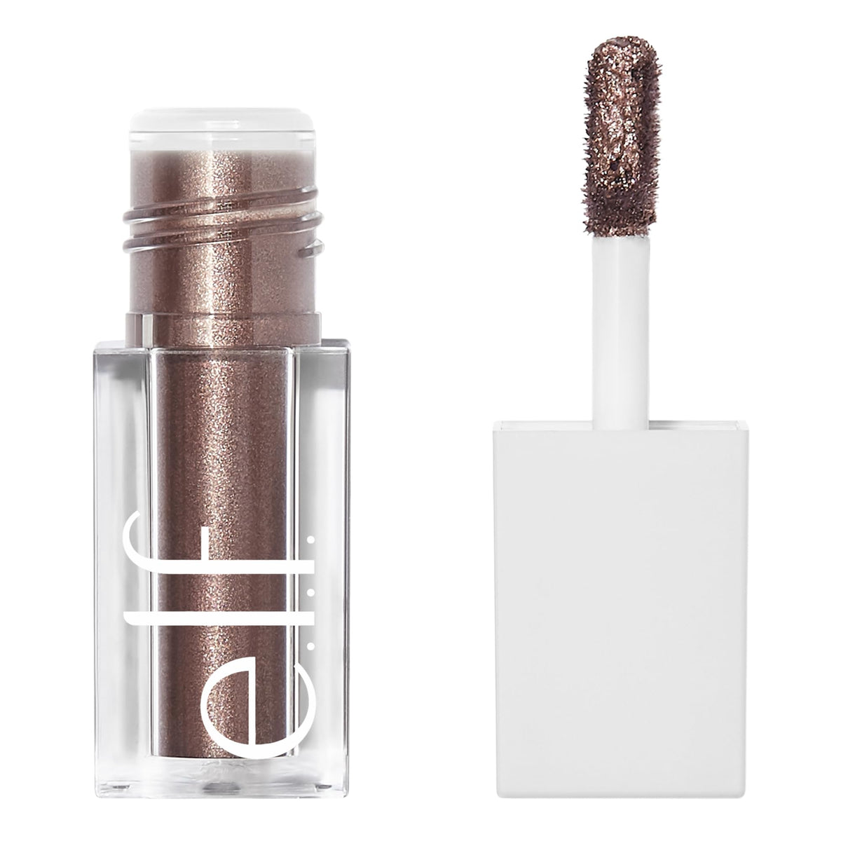 e.l.f. Liquid Metallic Eyeshadow Meteor, aplicación en una pasada para brillo intenso
