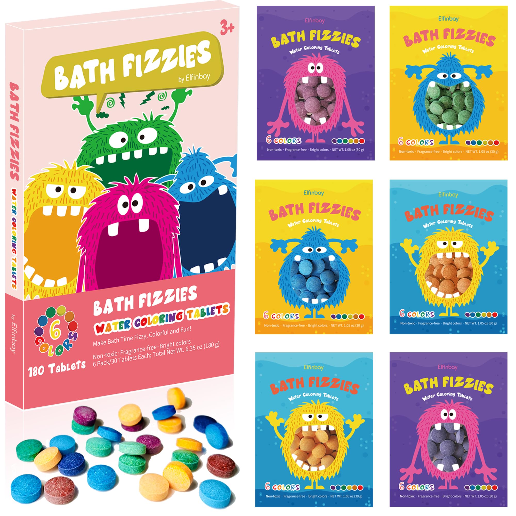 Elfinbay tableta color-cambio en el baño para niños.