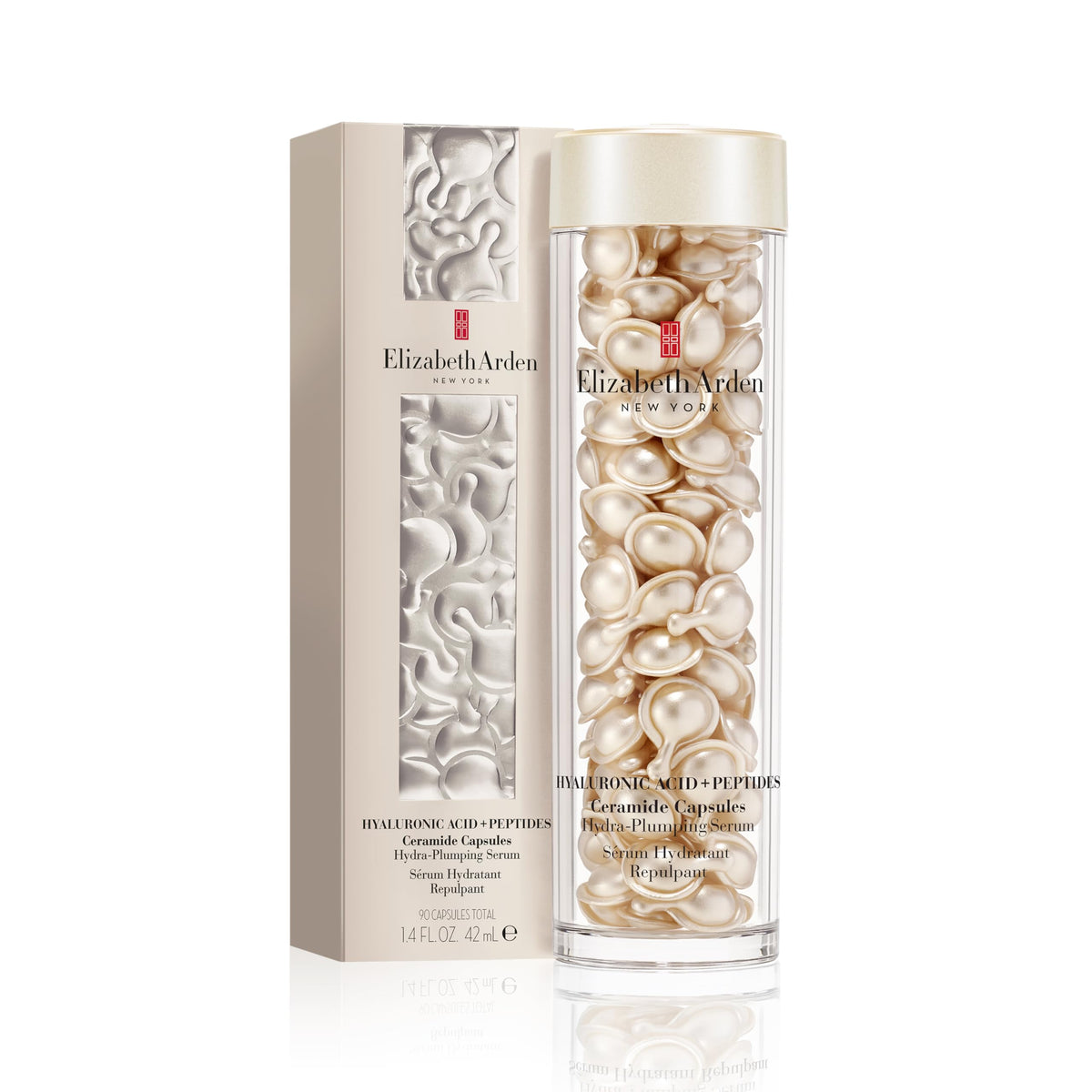 Elizabeth Arden, bote de cápsulas, ofrece hidratación intensa con hialurónico de penetración profunda.