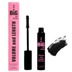 Elizabeth Mott mascara negra con aplicador reloj de arena para volumen intenso