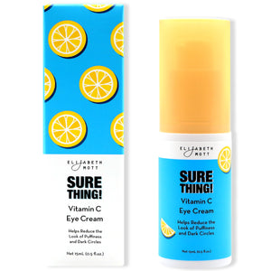 Elizabeth Mott Sure Thing crema de ojos Vitamina C en botella, ilumina la mirada.