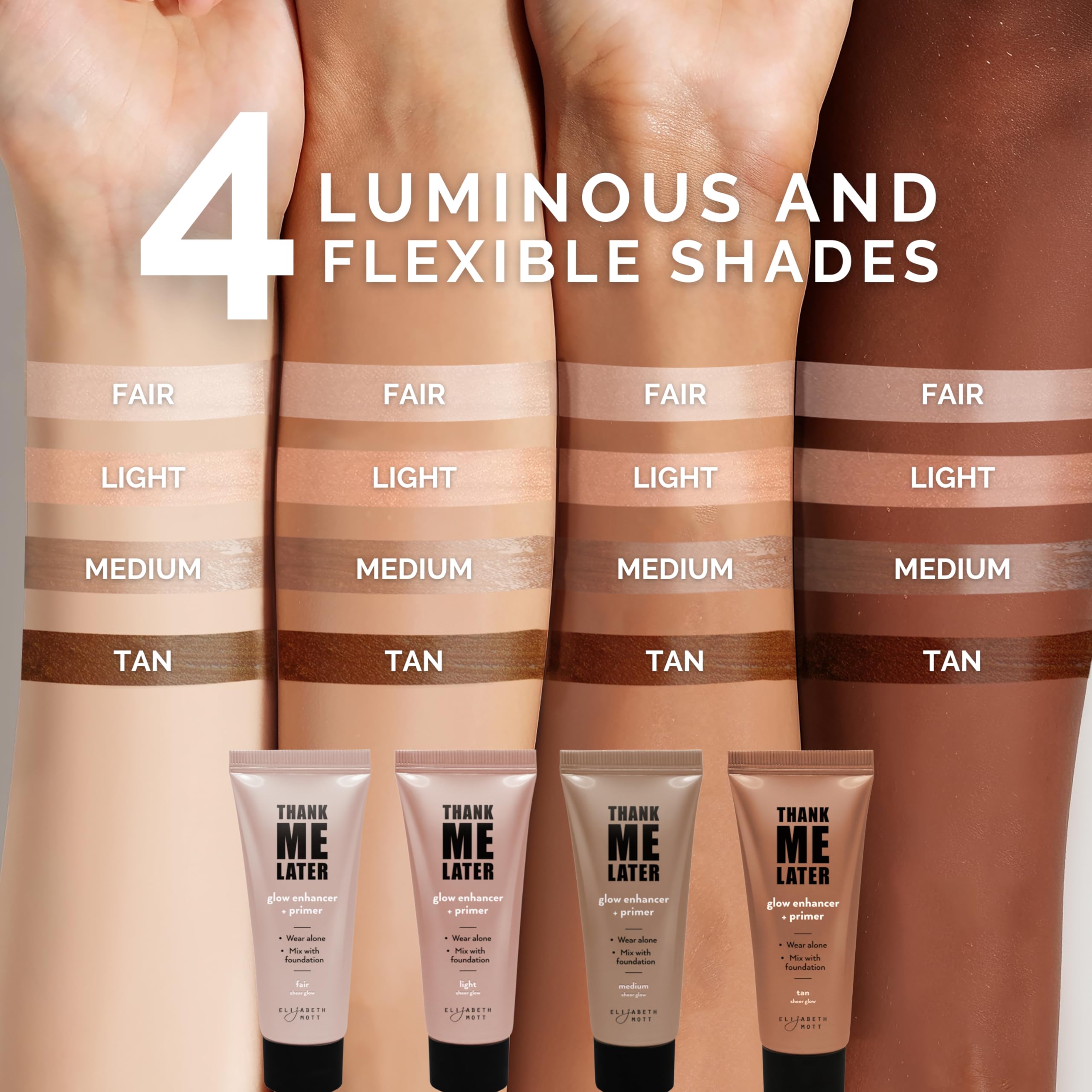 Elizabeth Mott Thank Me Later Glow Enhancer uso multifuncional para maquillaje y cuidado