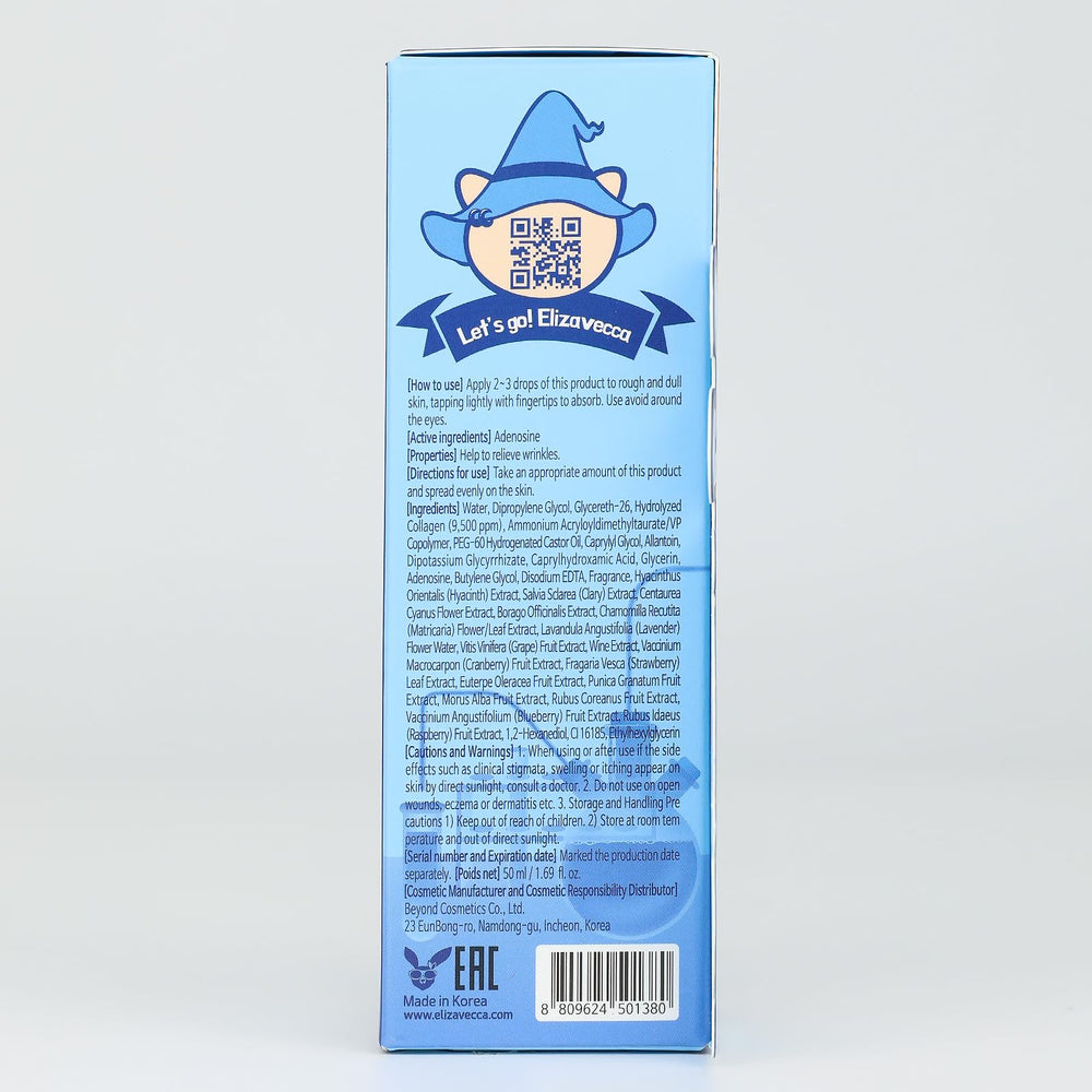 Elizavecca Marine Collagen Ample aplicándose en el rostro para hidratación diaria.