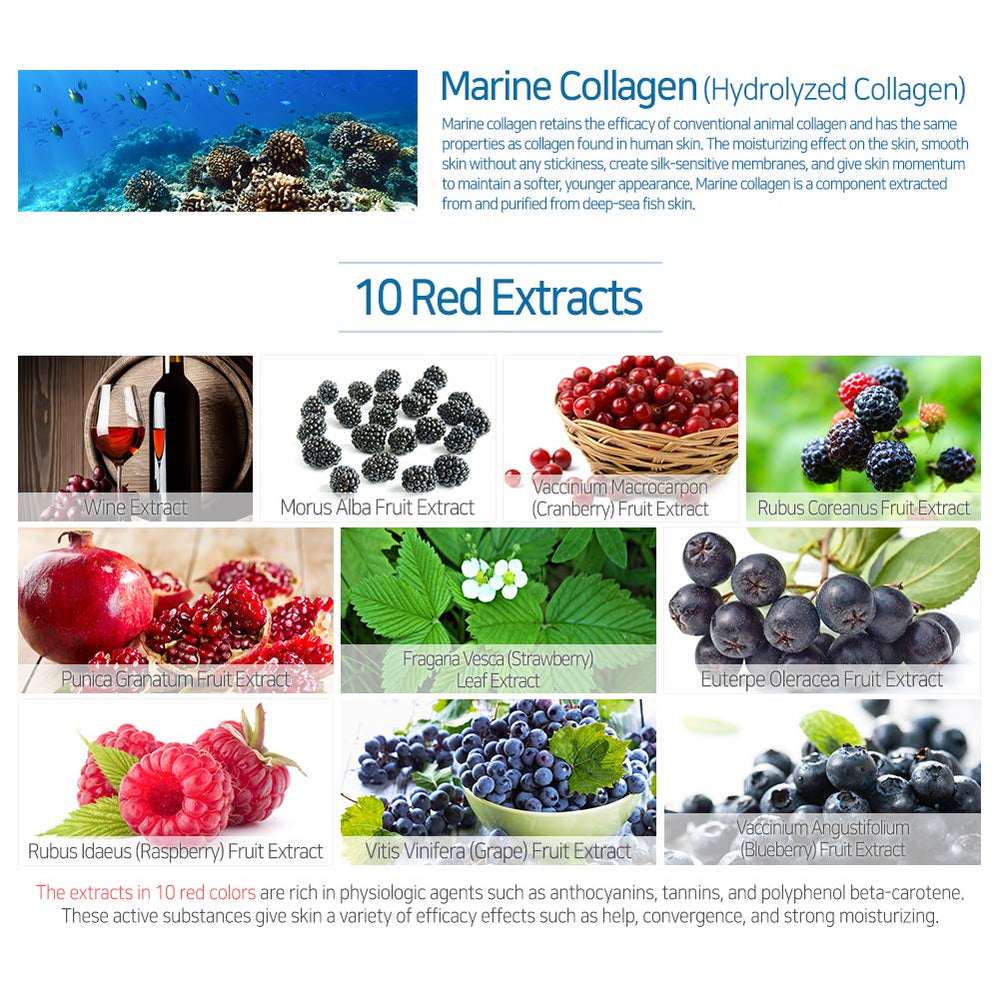 Elizavecca Marine Collagen Ample uso diario recomendado para piel radiante.