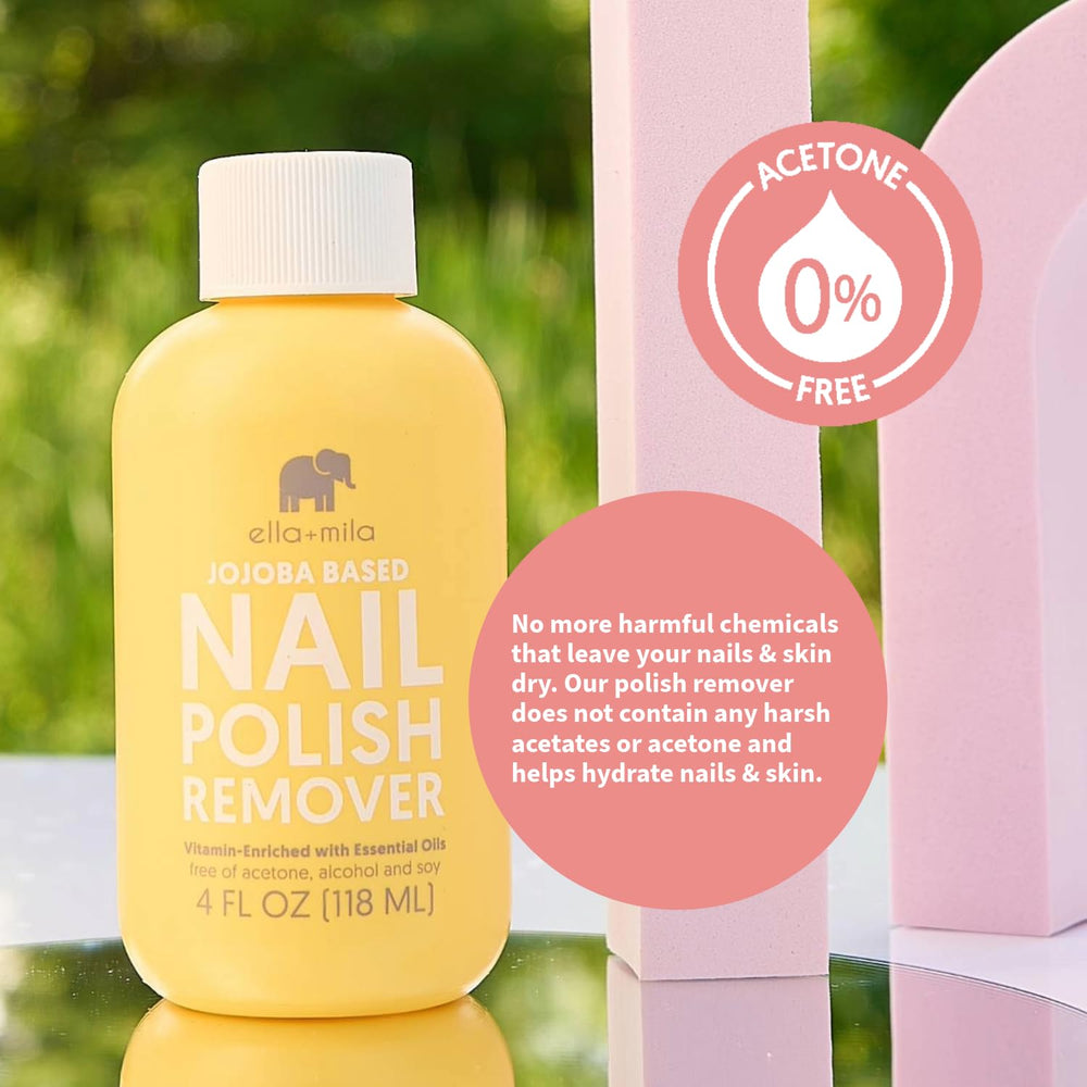 ella+mila remover sin gel no apto para uñas con gel.