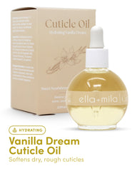 Textura ligera de aceite de Ella Mila para cutículas, se absorbe rápido.