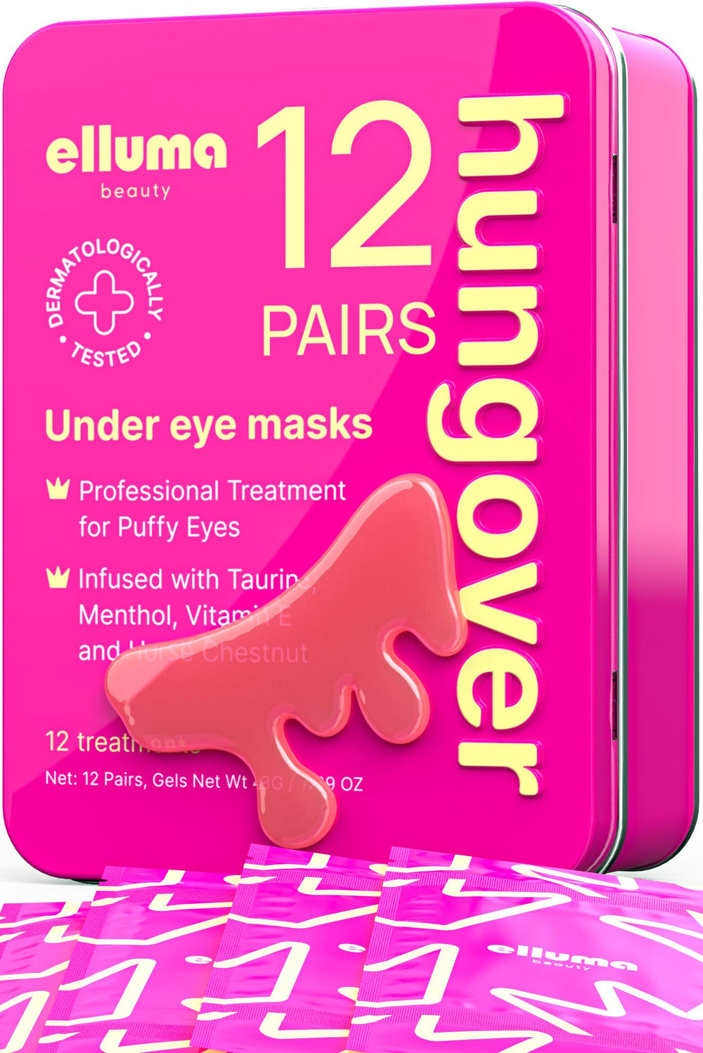 Parches Elluma Beauty de cafeína para despertar la mirada.