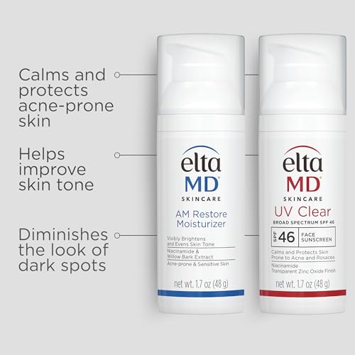 Crema facial AM Restore de EltaMD, hidratante ligero para piel sensible.