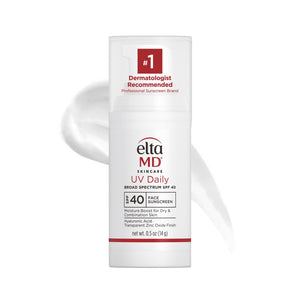 EltaMD UV Daily SPF 40 bottle showing hydrating sunscreen for daily use.