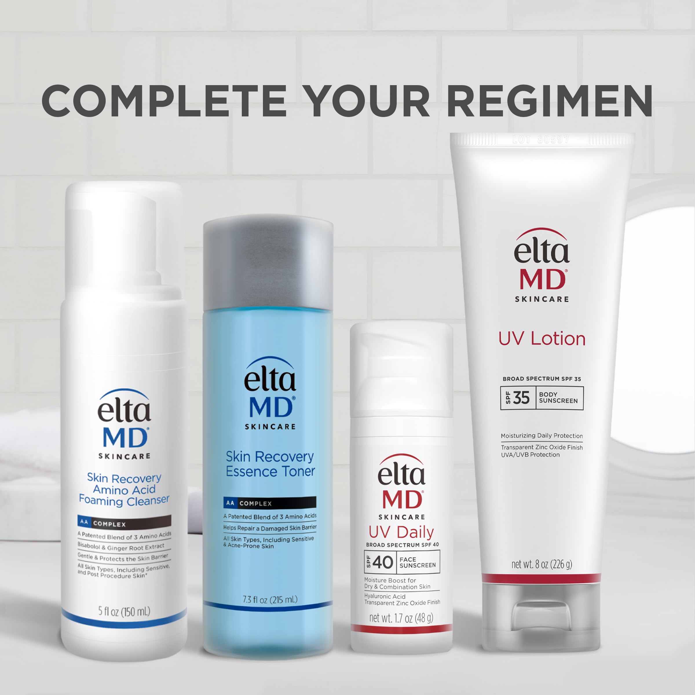 Travel-ready EltaMD UV Daily SPF 40 TSA-approved sunscreen in compact form.