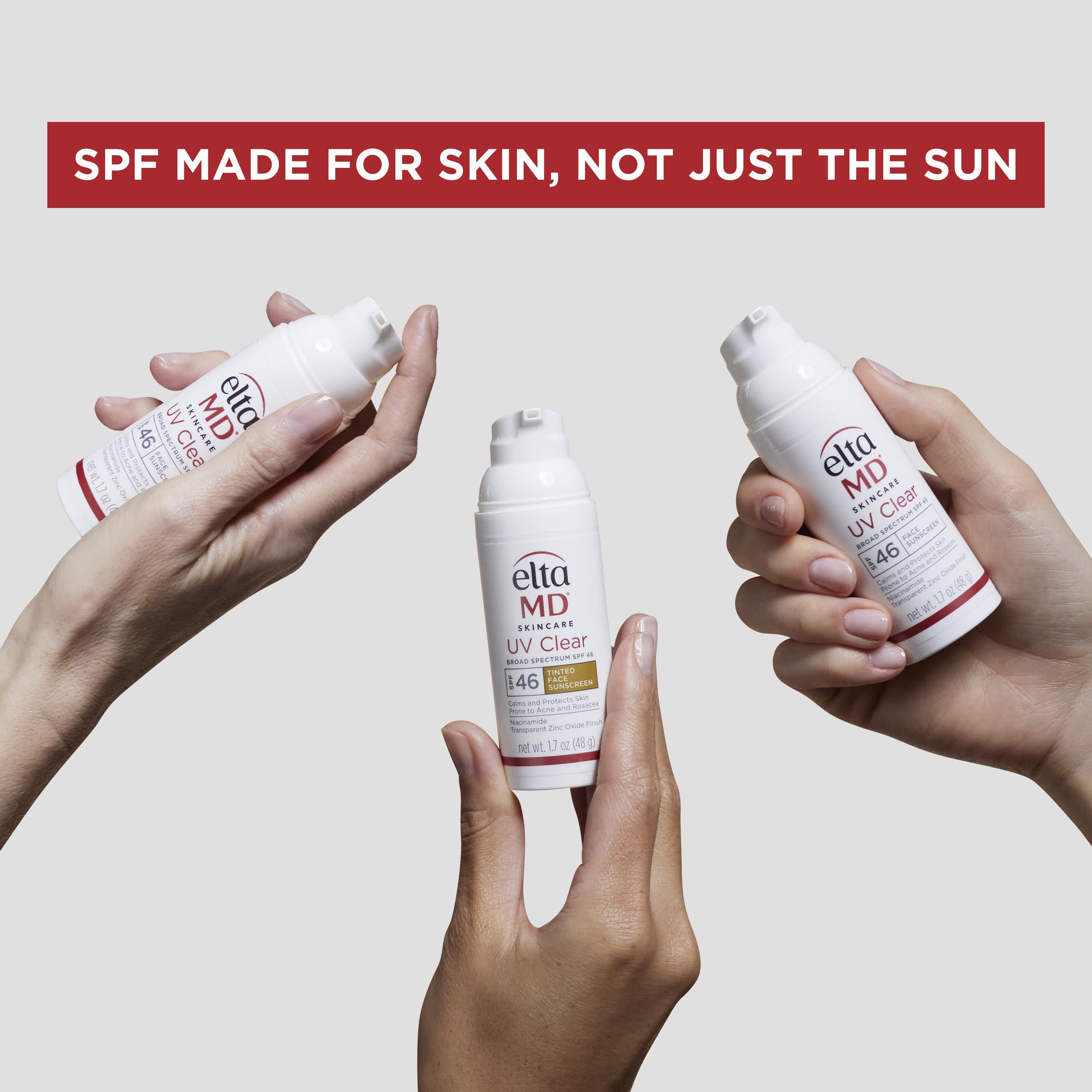 EltaMD fragrance-free formula suitable for sensitive skin testing.