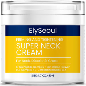 Crema ElySeoul para cuello en botella, aplicación suave para hidratación profunda.