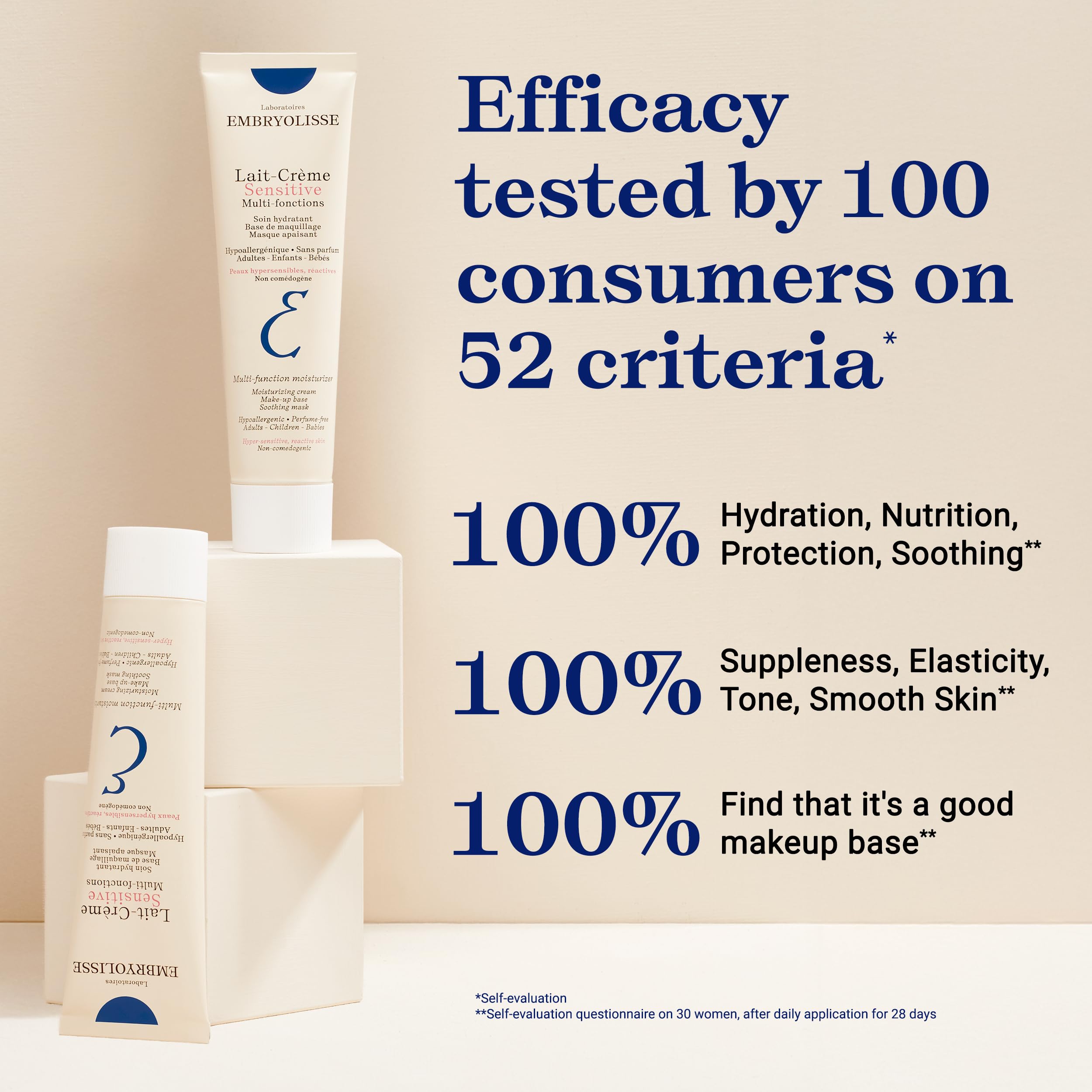 Embryolisse Lait-Crème Sensitive, formato 30 ml para viajes.