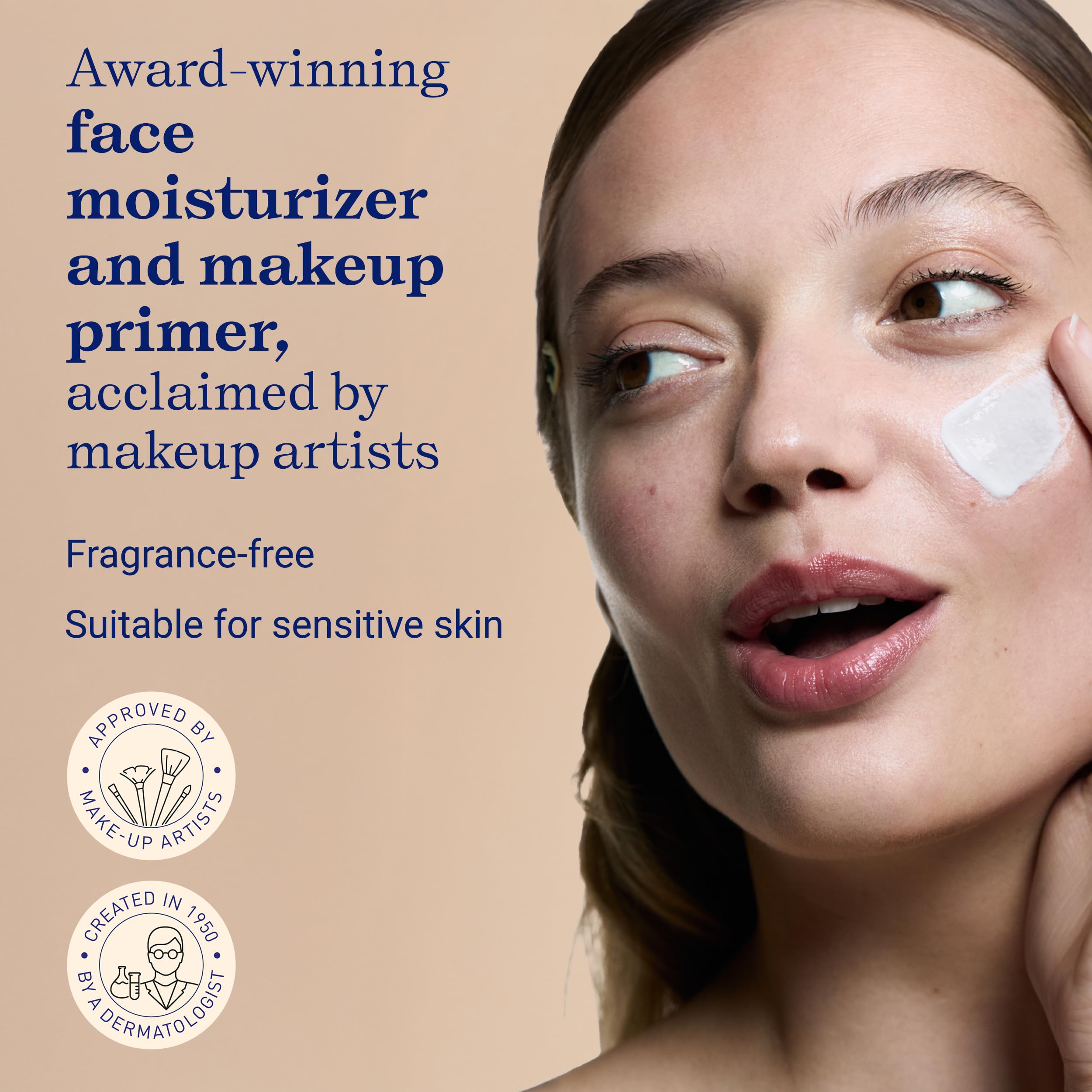 Embryolisse Lait-Crème Sensitive, textura cremosa, se absorbe rápido, ideal para rostro y cuerpo.