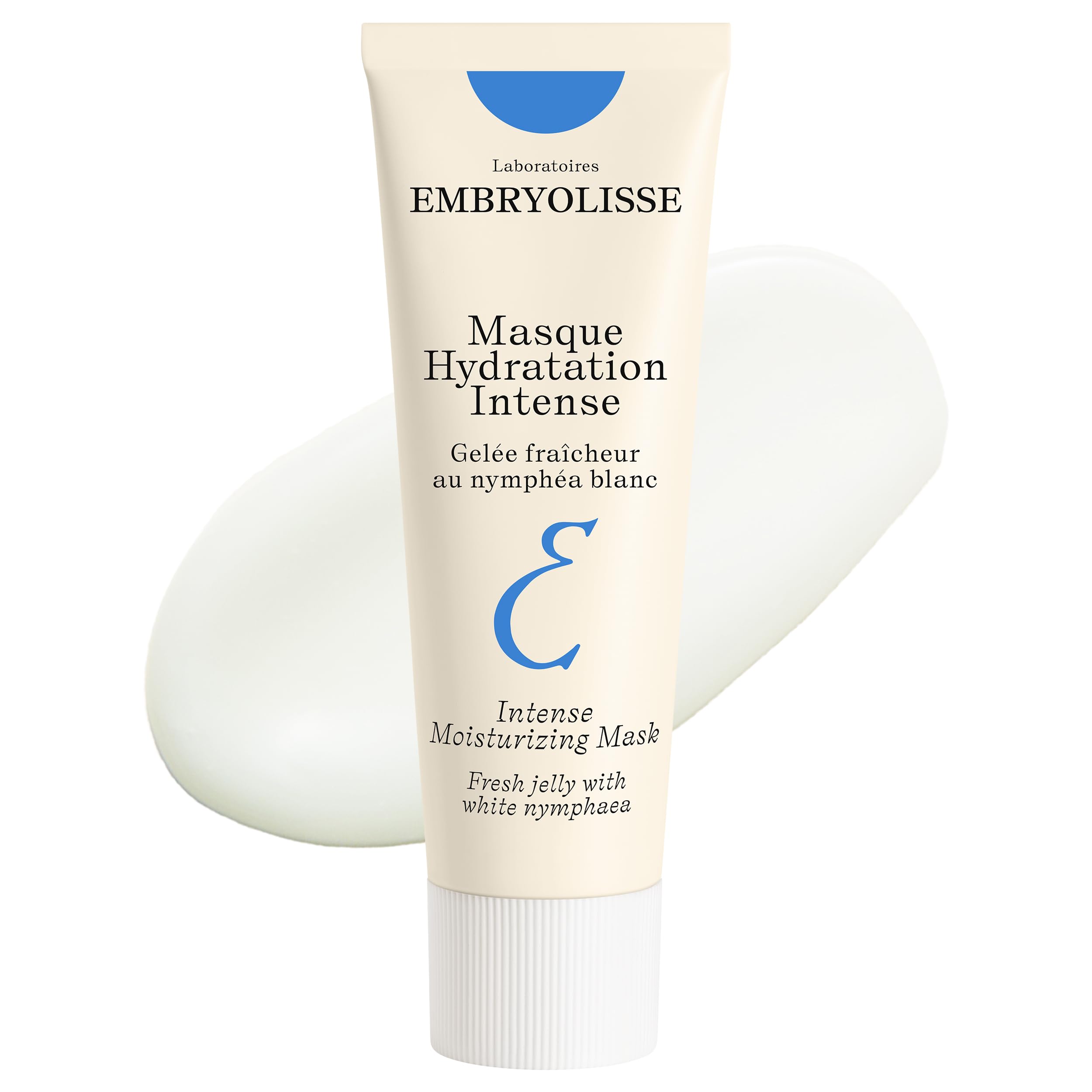 Embryolisse mascarilla facial intensa en bote, ofrece hidratación profunda para piel seca.