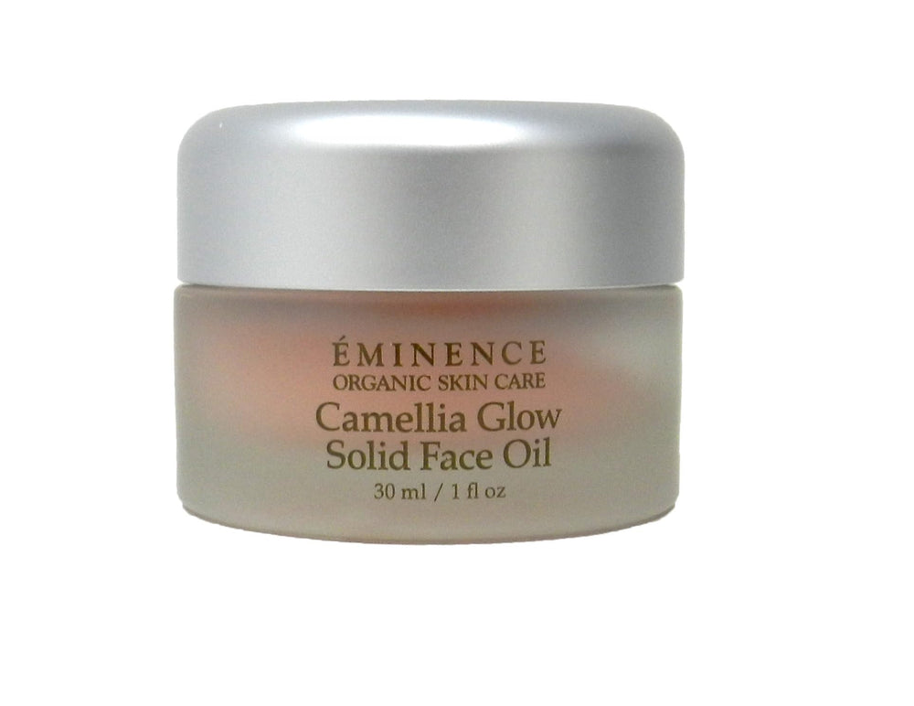 Eminence Camellia Glow Solid en bote, hidratación suave para uso diario