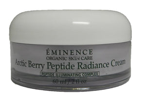 Crema Eminence Bayas Árticas Radiante, bote, hidratación duradera.