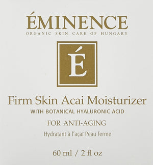 Eminence Firm Skin Acai: botella 60 ml para uso diario y hidratación duradera.