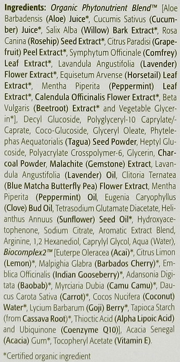 ÉMINENCE gel exfoliante de carbón para aplicación suave con dedos.