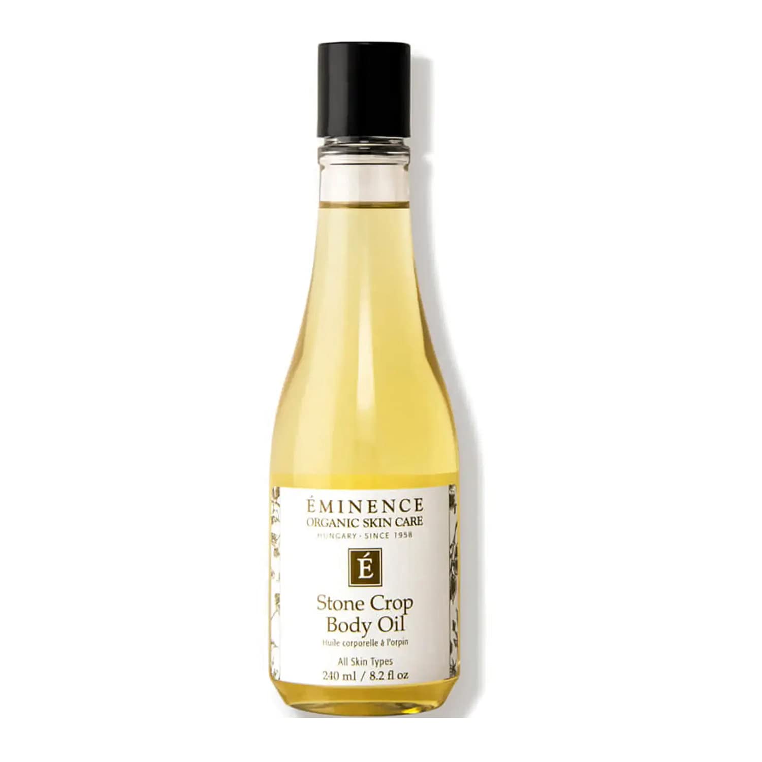 Aceite corporal Eminence Stone Crop, efecto satinado que hidrata y calma la piel.