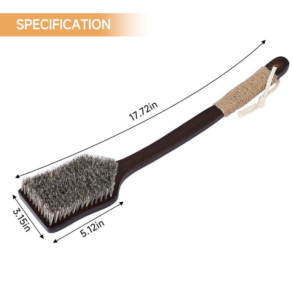 EnamelEVO Back Scrubber apto para uso en seco para estimular la piel.