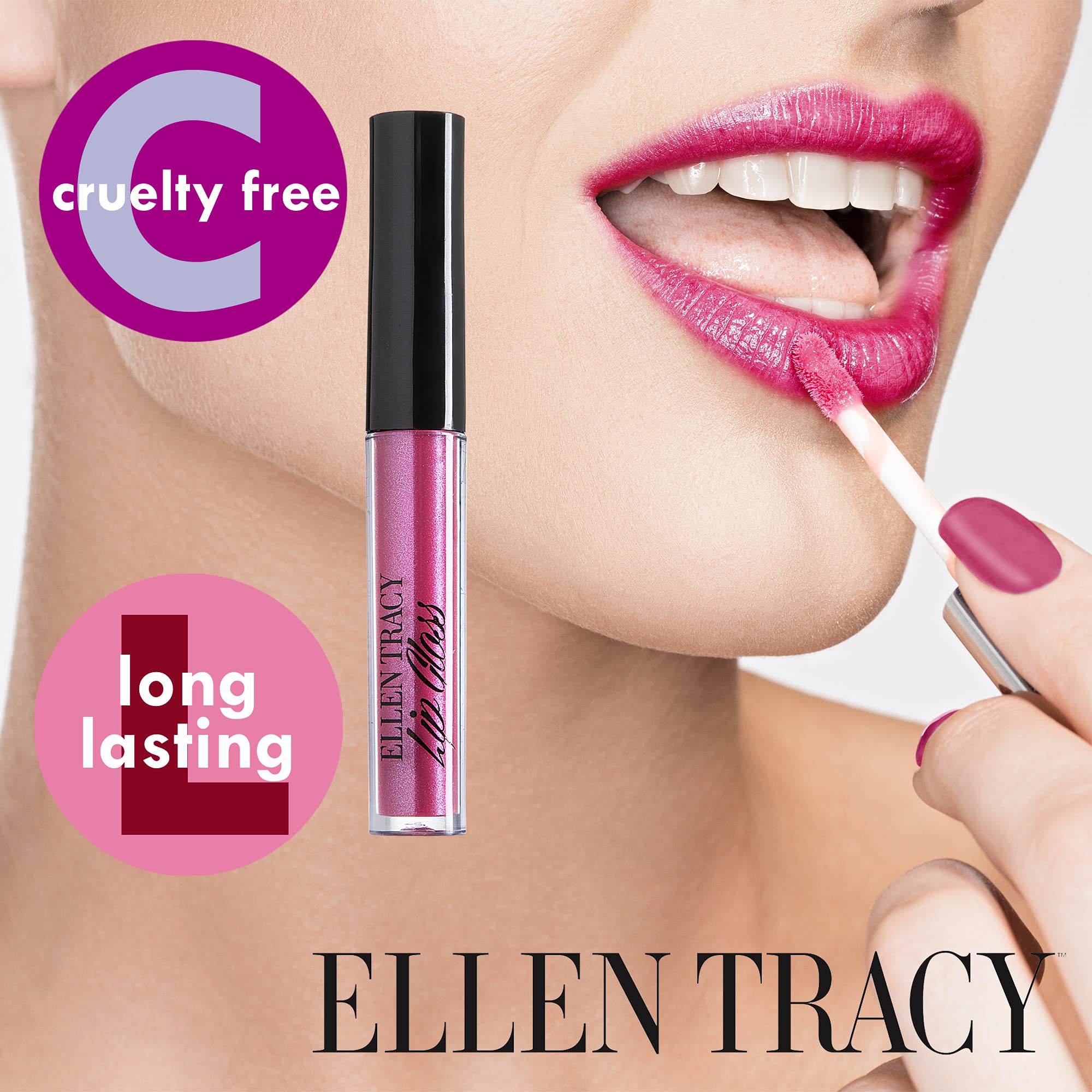 Enchante Ellen Tracy envase compacto de 2 ml para llevar en la cartera.