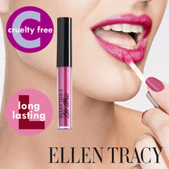 Enchante Ellen Tracy envase compacto de 2 ml para llevar en la cartera.