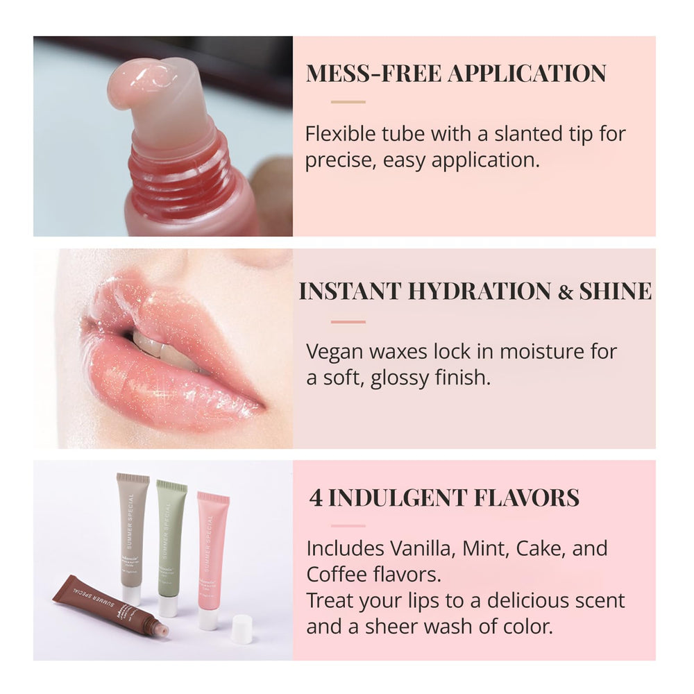 Enfuntins bálsamo labial pastel, brillo translúcido y sabor suave