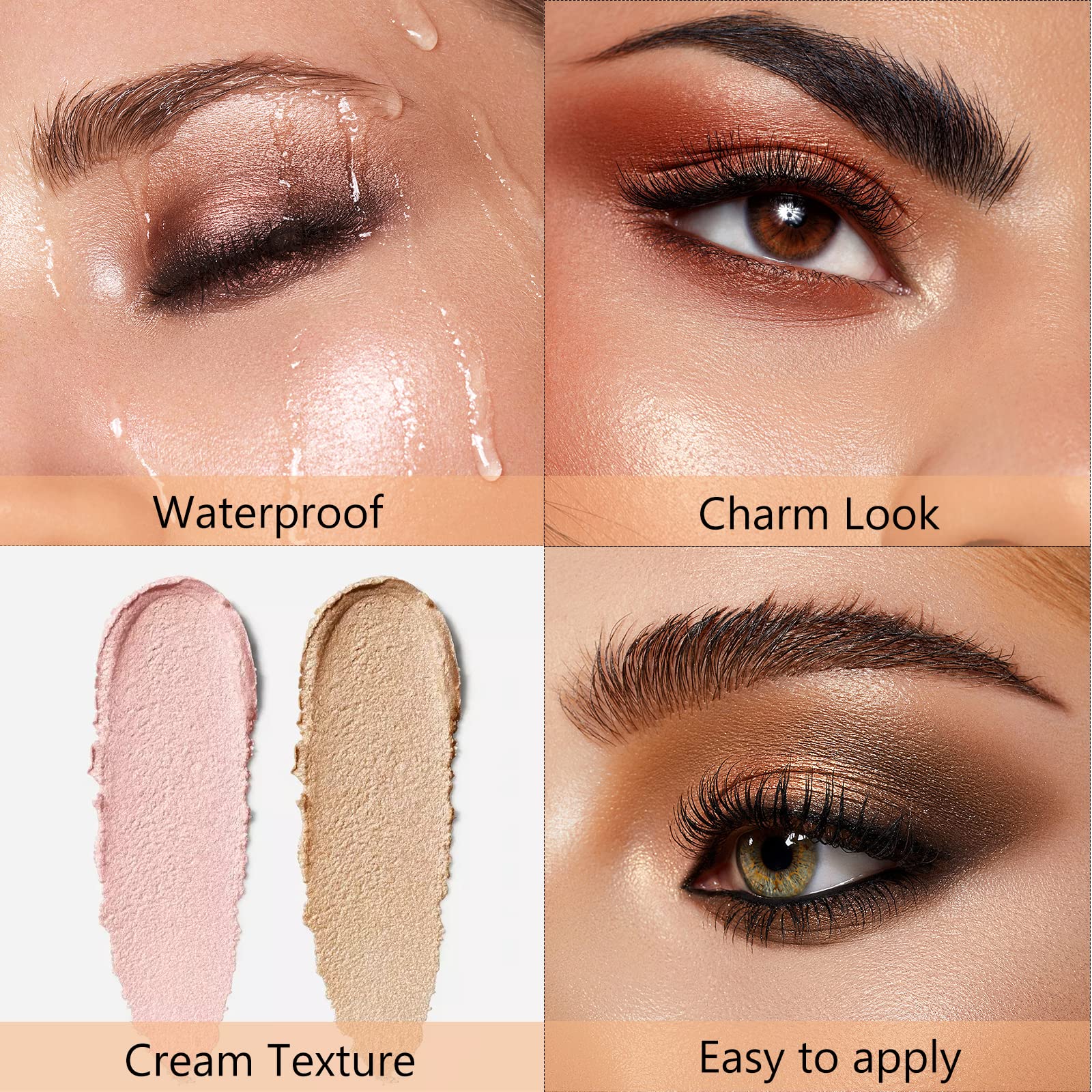 Barra Enfuntins sombra crema mezcla de tonos, permite looks rápidos.