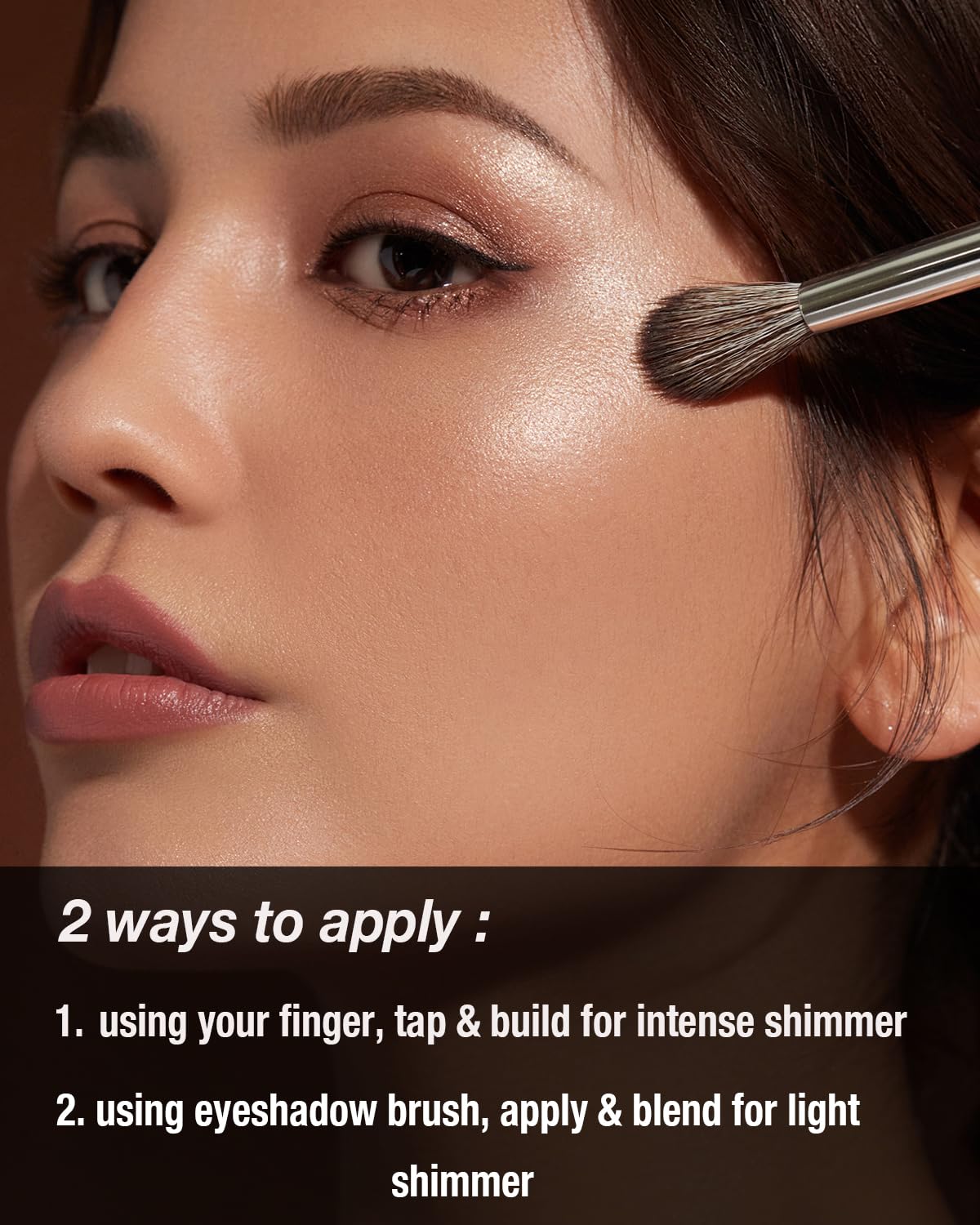 Enfuntins sombra de ojos, efecto resistente al pliegue para looks prolongados.