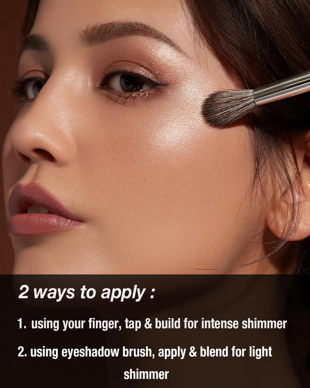Enfuntins sombra de ojos, efecto resistente al pliegue para looks prolongados.