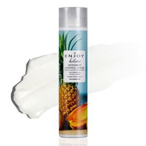 Enjoy Crema Peinado Holística en bote con aroma tropical para volumen suave